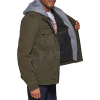 Meilleure vente de veste utilitaire d'hiver de haute qualité en tissu tricoté respirant pour hommes en fourrure de mouton grande taille
