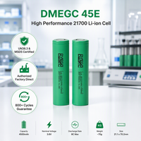 بطارية ليثيوم أيون DMEGC INR21700-45E بسعة 4500 مللي أمبير في الساعة وقوة 3C عالية السعة للدراجات الكهربائية والسكوترات الكهربائية