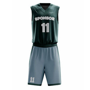 ชุดบาสเก็ตบอลสั่งทำยอดนิยม แขนสั้น น้ำหนักเบา ระบายอากาศได้ดี สำหรับทีม มีไซส์พลัส ราคาประหยัด - Product Image 1
