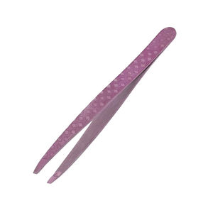 Pinces à épiler pour sourcils de couleur rose, revêtement papier, pointe inclinée, outils de maquillage pour sourcils, pour usage domestique et en salon - Product Image 5