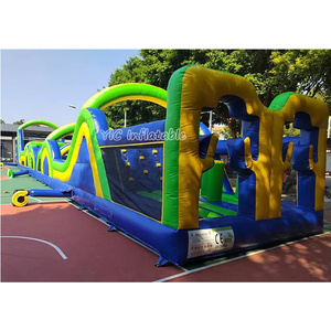 Carrera <span class=keywords><strong>de</strong></span> obstáculos inflable para adultos al aire libre gigante para adultos, juegos deportivos <span class=keywords><strong>de</strong></span> carrera <span class=keywords><strong>de</strong></span> 5K, obstáculos divertidos, laberinto, carrera <span class=keywords><strong>de</strong></span> obstáculos inflable para adultos - Product Image 1