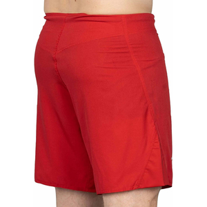 กางเกงขาสั้น MMA สีแดงล้วนแบบสั่งทำกางเกงขาสั้นผ้าแห้งเร็วกางเกงขาสั้นผ้าโพลีเอสเตอร์น้ำหนักเบาออกแบบโลโก้ได้ตามต้องการ - Product Image 3