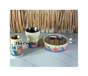 Meilleur design de brûleur à bakhoor en métal, ensemble de deux mabkhars, taille et forme personnalisées, brûleur à dukhoon de qualité exclusive - Product Image 1