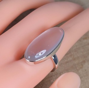 Plata de Ley 925, Cuarzo Rosa, piedra preciosa rosa, regalo de boda perfecto, joyería de forma ovalada, chapado en rodio, 925 estampado para amantes - Product Image 2