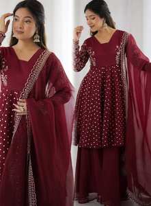 NUEVO DISEÑADOR MODERNO SALWAR KAMEEZ 3 PCS para FESTIVA Y FIESTA TALLAS DE DESGASTE - Product Image 6