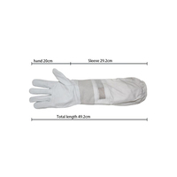 Hochwertige Wildleder-Imkerhandschuhe Stichresistente Schutzhandschuhe mit Langer Manschette Sicherheits-Arbeitshandschuhe für Imkerei und Garten Unisex