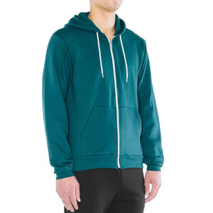Vêtements à glissière de qualité supérieure surdimensionnés en gros sweat à capuche vêtements de mode homme blanc 100% coton fermeture éclair rue sweats à capuche pour hommes - Product Image 2