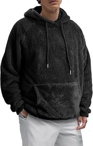 Sudaderas Casuales de Invierno para Hombre, Color Sólido, Moda Informal, Corte Regular, 100% Algodón, Felpa, Transpirable, Ecológicas - Product Image 2