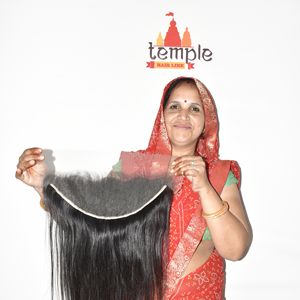 Indian Quality 13x6 HD Frontal Lace Closure Straight 22" Stretched Length natural <b>color</b> <b>hair</b> black women Human <b>Hair</b> <b>Extensions</b> - Product Image 5