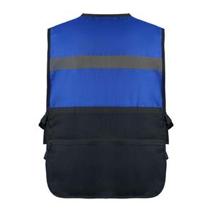 Gilet de sécurité en coton respirant personnalisé en gros, gilet réfléchissant haute visibilité, certification CE, couleurs personnalisées, vêtements de travail - Product Image 5