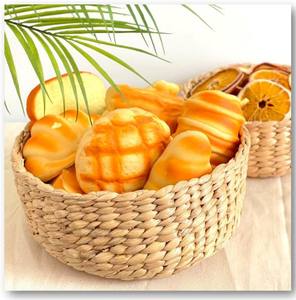 ตะกร้าสานทรงกลมทำด้วยมือใส่น้ำรอบผักตบชวา - Product Image 2