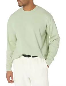 T-shirt décontracté à manches longues pour homme 2025, col rond, coupe classique, respirant, jersey 100% coton, 260 grammes, uni, automne-hiver, vêtements de sport - Product Image 2