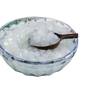 Emballage en vrac de 1kg Nata De Coco Cube de gelée de fruits Fruité Pudding à la noix de coco à mâcher nutritif pour thé à bulles Sirop de collation Délicieux sucré - Product Image 4