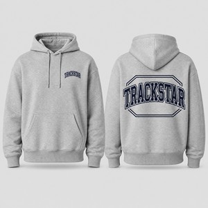เสื้อฮู้ดดี้ Trackstar ผลิตตามสั่งสำหรับผู้ชายและผู้หญิง ทรงโอเวอร์ไซส์ ผ้าฝ้ายฟลีซ สวมหัว สไตล์ลำลอง ชุดกีฬา ขายส่ง รับผลิตแบบ OEM ODM รุ่น TS-HD-066 - Product Image 6
