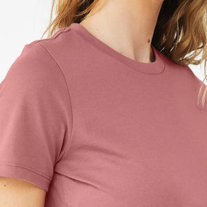 Vêtements personnalisés en jersey fin t-shirts personnalisés femmes à manches courtes t-shirt col rond 2025 été décontracté t-shirt chemisiers hauts - Product Image 1