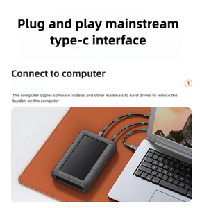 Disque Dur Externe 6 To Grande Capacité 3,5 Pouces Type C 3.1 avec Protection en Silicone pour Ordinateur de Bureau et Mobile - Product Image 3