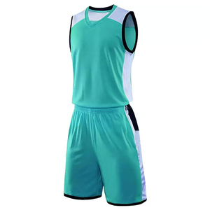Nouvel ensemble de tenue de basketball style sportif à manches courtes, séchage rapide, respirant, personnalisable, service OEM - Product Image 1