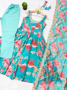 Salwar Kameez de Organza de Primera Calidad para Mujer, Diseño Moderno, Informal, para Fiestas, Bodas, Todas las Temporadas, Secado Rápido - Product Image 6