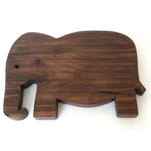 Nouvelle planche à découper en bois en forme d'éléphant de conception antique faite de planche à découper en bois massif foncé vente chaude utilisation de cuisine d'hôtel - Product Image 1