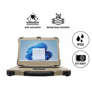 Nouvel ordinateur portable industriel robuste de 15,6 pouces, I7 11390H 1050Ti 4G IP65, résistant à la poussière et à l'eau, station de travail professionnelle en plein air, OEM - Product Image 1