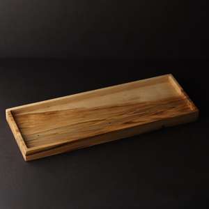 ถาดไม้รูปสี่เหลี่ยมผืนผ้าลายเมเปิลแอมโบรเซีย ขนาด 5 x 14 นิ้ว ขายดีที่สุด เหมาะสำหรับตกแต่งบ้าน วางบนโต๊ะ และใช้เป็นของขวัญ - Product Image 1