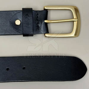 Cinturón de Cuero de un Solo Color, Diseño Elegante para Uso Formal e Informal, Cinturón de Cuero Duradero de un Solo Color - Product Image 5