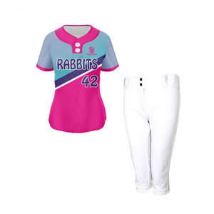 Nuevo Uniforme de Softbol Transpirable de Diseño Personalizado, 100% Poliéster, Alta Calidad, Venta al Por Mayor - Product Image 1