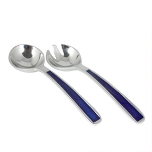 Serveurs à salade de luxe naturels et écologiques Lot de 2 outils à salade en bois faits à la main Ustensiles de cuisine pour la maison - Product Image 1
