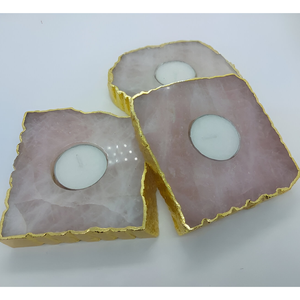 Vente en gros de bougeoirs chauffe-plat en agate Articles de cadeaux de luxe pour la décoration intérieure de qualité supérieure pour les décorations de mariage - Product Image 2