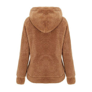 Sweat à capuche en polaire sherpa pour homme de haute qualité, fermeture éclair, coton, veste à capuche d'hiver, logo personnalisé, service OEM - Product Image 5