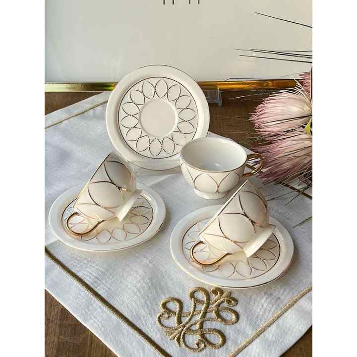 Turkish Coffee Cup Drop 12 Pieces for 6 People