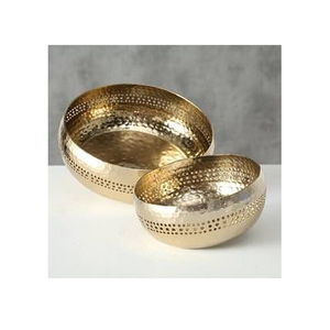 Design moderne en laiton de haute qualité bol en métal vaisselle et vaisselle de service pour la maison hôtel restaurant - Product Image 3