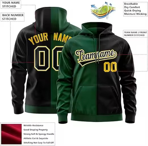 Sudadera con capucha personalizada para jóvenes 2025, forro polar de algodón pesado con nombre y número de equipo bordado, ropa informal de invierno, superventas - Product Image 4