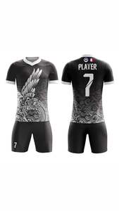 Uniforme de volley-ball pour jeunes joueurs impression par sublimation colorée tissu en polyester de haute qualité coutures durables faites pour les écoles - Product Image 3