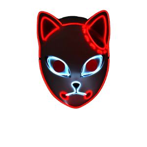 Máscara LED <span class=keywords><strong>de</strong></span> Anime Demon Slayer, Cosplay <span class=keywords><strong>de</strong></span> Sabito Kamado <span class=keywords><strong>Makomo</strong></span>, Máscaras Lindas, Accesorios <span class=keywords><strong>de</strong></span> Disfraces para Fiestas <span class=keywords><strong>de</strong></span> Halloween - Product Image 1