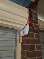 Moteur d'ouverture de porte de garage à rouleaux moderne MOC avec télécommande, arrêt progressif, 110V/220V AC, capacité 2x140kg, barre de poids en ABS
