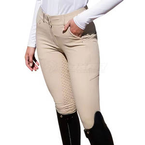 Medias de equitación de cintura alta con bolsillo lateral y estampado de agarre para montar al aire libre Medias de equitación para mujer - Product Image 3