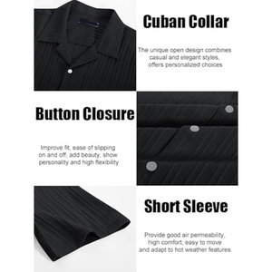 Camisas de playa de verano de lino y algodón informales para hombre, a cuadros de manga corta lisas con botones, ropa de calle antiarrugas - Product Image 2