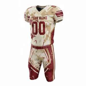 Uniforme de Fútbol Americano Personalizado Completo para Hombres, Jóvenes y Adultos, Ropa Deportiva de Equipo Personalizada, Incluye Jersey, Pantalones y Tallas Grandes - Product Image 1