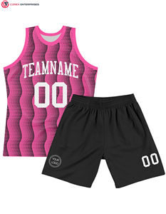 Ensemble uniforme de maillot de basket-ball de club d'équipe de conception de sublimation réversible personnalisée pour adultes vente en gros de conception vierge avec logo porter - Product Image 5