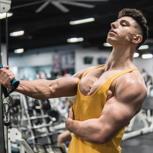 Men's Muscle Tank Top Sleeveless Fitness Bodybuilding <b>Stringer</b> <b>Vest</b> Athletic Training Wear - Product Image 5