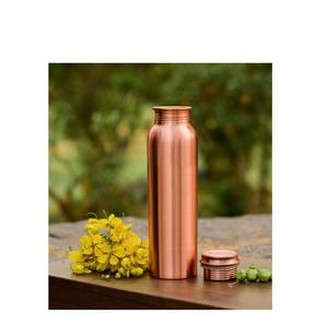 100% Pure Copper <b>Water</b> <b>Bottle</b> 34 Oz Extra Large - A Leak Proof Ayurvedic Vessel Yoga antique hammered pure copper <b>bottles</b> - Product Image 2