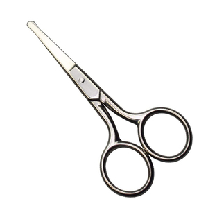 Ciseaux pour le nez/les oreilles de qualité chirurgicale, lames courbées, pointe aiguë, acier inoxydable, coupe des poils du nez - Product Image 4