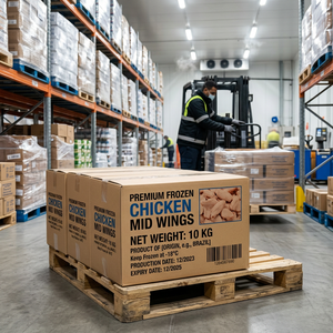 Alas de Pollo Congeladas Halal de Primera Calidad - Venta al por Mayor de Aves de Corral Procesadas IQF para Exportación - Product Image 2