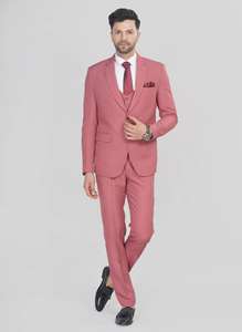 Traje de Hombre Color Rosa Melocotón, Cómodo y a Medida para Bodas, Ceremonias y Celebraciones Formales a un Precio Razonable - Product Image 3