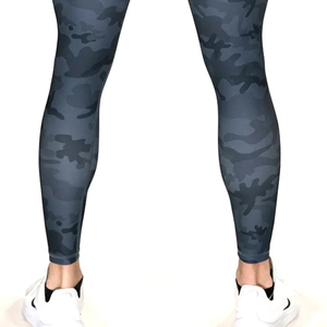Leggings de sport pour hommes, compression, fitness, jogging, respirants, en coton/fibre de bambou, tricotés, prix bas, OEM - Product Image 4