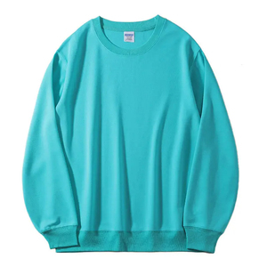 Servicios OEM, Sudadera con Logotipo Personalizado, Bordado, Algodón en Blanco, Unisex, Cuello Redondo, Sudadera Holgada para Hombre, Transpirable - Product Image 3