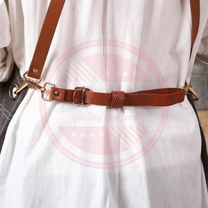 ผ้ากันเปื้อนสำหรับช่างตัดผมผ้ายีนส์มีกระเป๋าสำหรับช่างตัดผมทำจากหนังใช้เป็นประจำทุกวันกันน้ำออกแบบโลโก้ได้ตามที่ต้องการ - Product Image 6