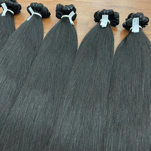 Paquets droits crus cheveux humains non transformés 100% cheveux crus usine du Vietnam - Product Image 3