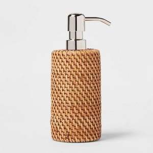 Handmade Rattan Bathroom Bottle <b>Cover</b> Natural Woven <b>Soap</b> Shampoo Holder - Product Image 4